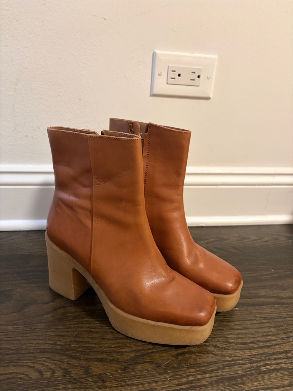 Seychelles Leather Platform Ankle Boots